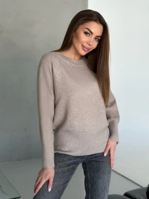 Свитры и кардиганы ISSA Plus модель WN20-567_светло-коричневый Фото