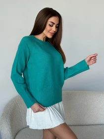 Свитры и кардиганы ISSA Plus модель WN20-567_бирюзовый Фото