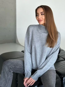 Свитры и кардиганы ISSA Plus модель WN20-568_серый Фото
