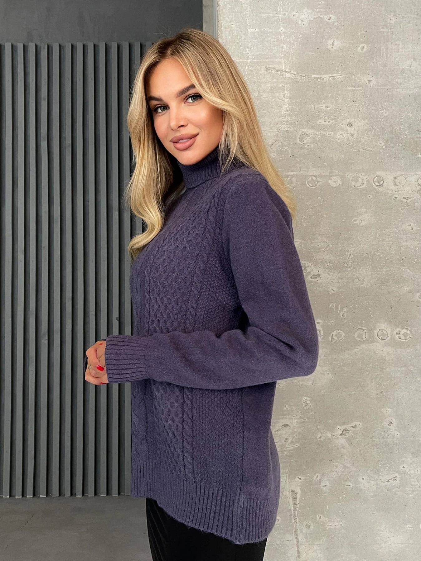 Свитры и кардиганы ISSA Plus модель WN20-574_синий Фото