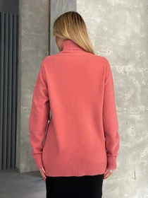 Свитры и кардиганы ISSA Plus модель WN20-574_коралловый Фото