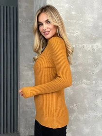 Свитры и кардиганы ISSA Plus модель WN20-576_горчичный Фото