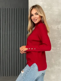 Свитры и кардиганы ISSA Plus модель WN20-577_красный Фото