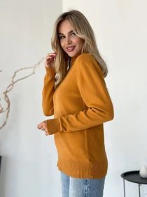 Свитры и кардиганы ISSA Plus модель WN20-579_горчичный Фото