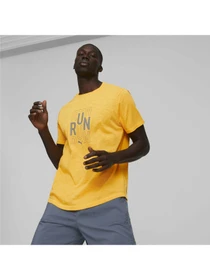 Футболки і поло PUMA Run Logo Ss Tee M модель 522423 Фото
