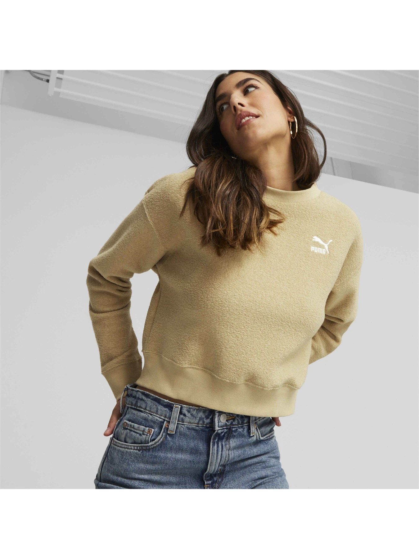 Худі та світшоти PUMA Classics Fleece Crew модель 621413 Худі та світшоти PUMA Classics Fleece Crew модель 621413 Фото