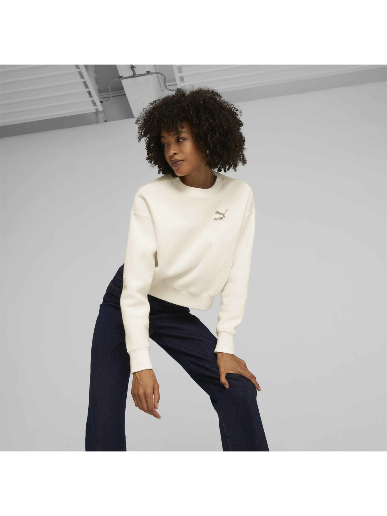 Худи и свитшоты PUMA Classics Fleece Crew модель 621413 Фото