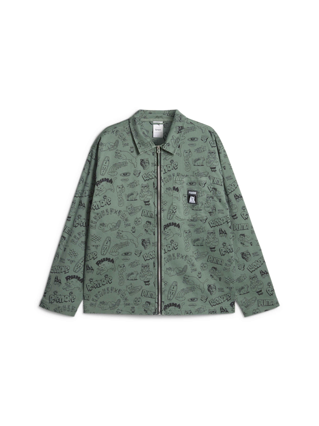Куртки и дубленки PUMA x Ripndip Twill Shirt модель 622198 Фото