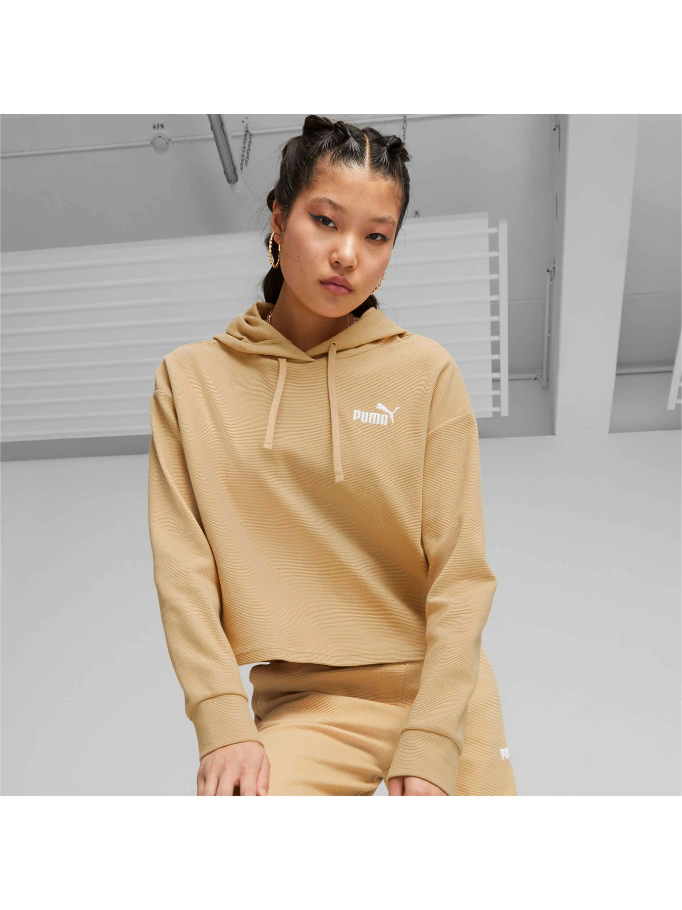 Худі та світшоти PUMA Ess Elevated Cropped Hoodie модель 675970 Фото
