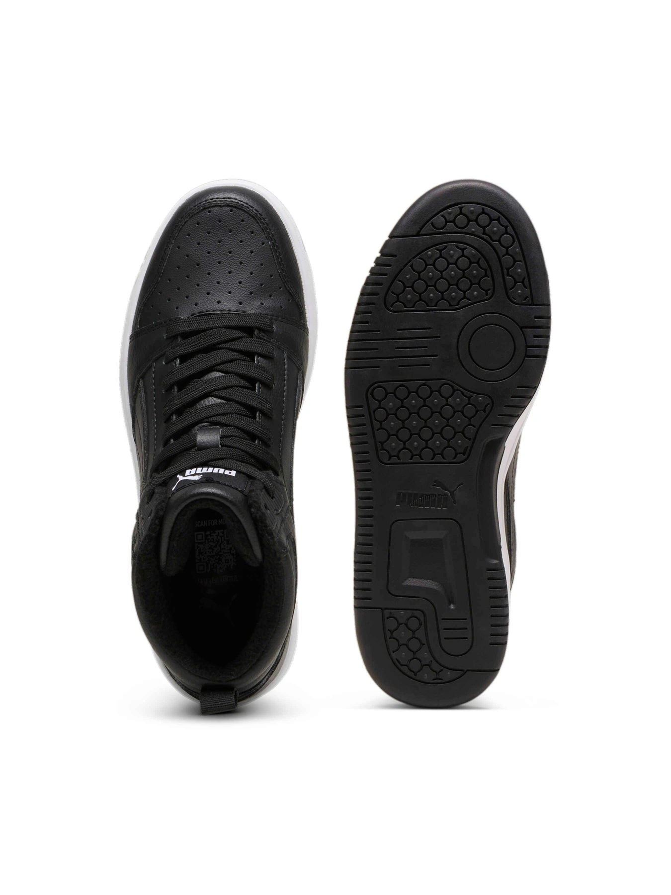 Кеди PUMA Rebound V6 Mid Wtr Jr модель 394685 Фото