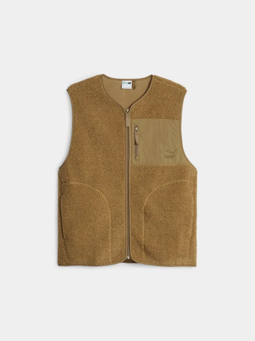 Куртки и дубленки PUMA Classics Sherpa Vest модель 625228 Фото