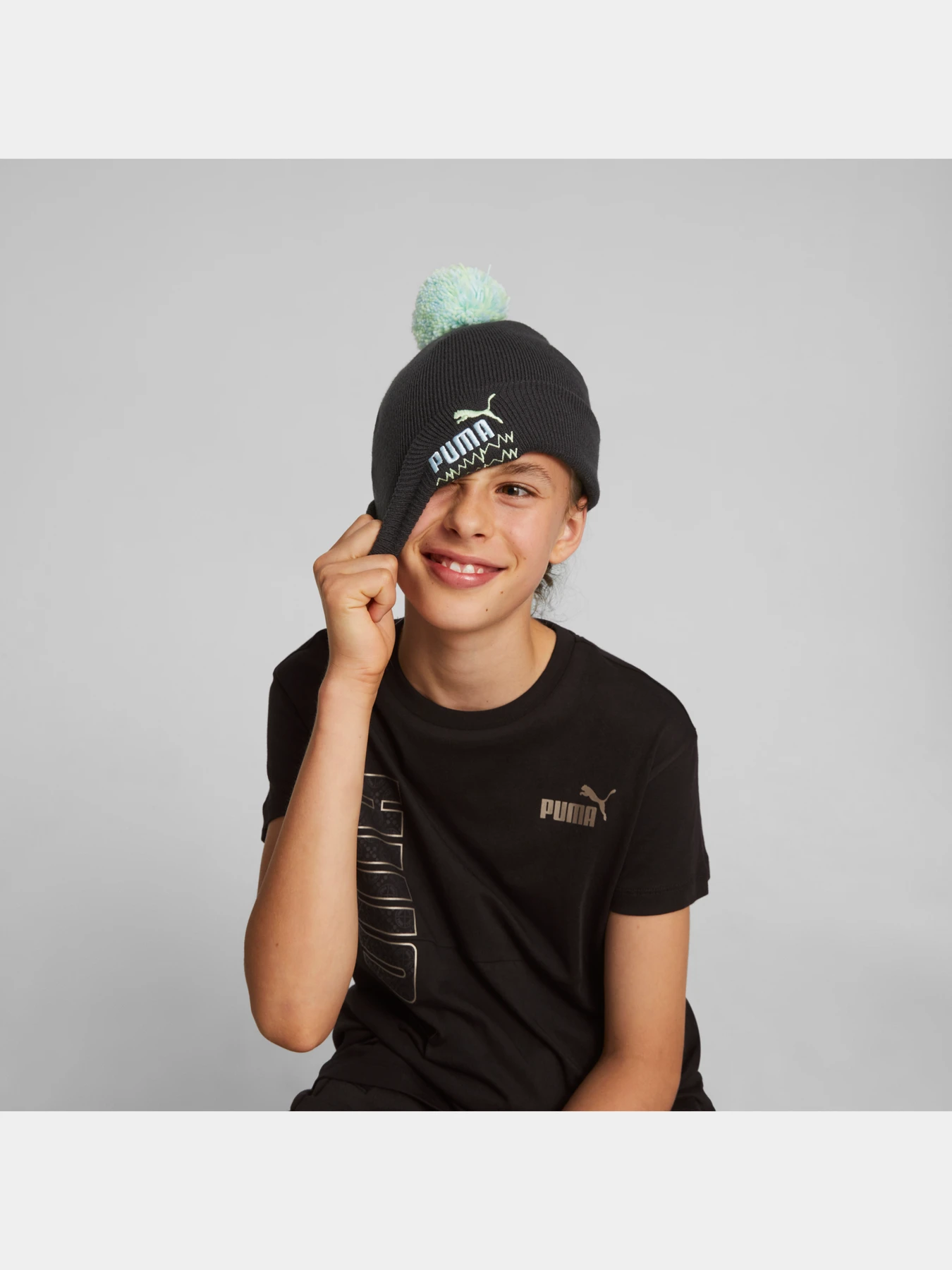 Шапки та кепки PUMA Mixmatch Pom Pom Beanie модель 024798 Шапки та кепки PUMA Mixmatch Pom Pom Beanie модель 024798 Фото