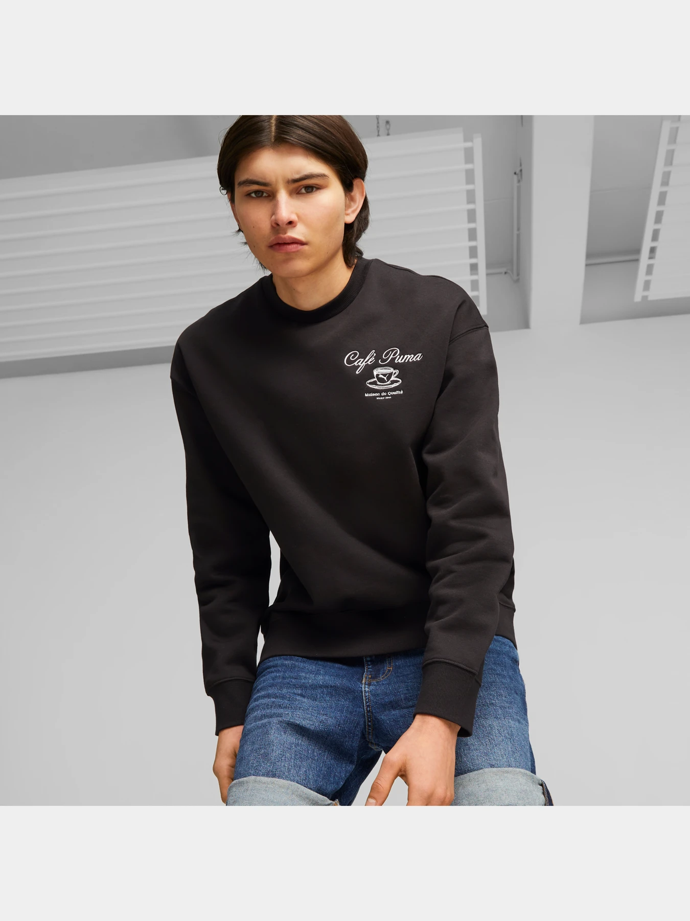 Худі та світшоти PUMA Classics Cafe Crew модель 625245 Худі та світшоти PUMA Classics Cafe Crew модель 625245 Фото