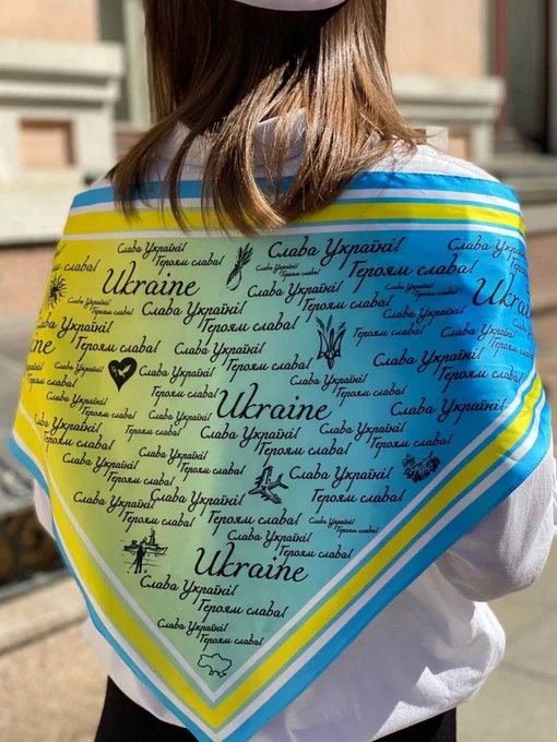 MyScarf Хустка колір синій фото 3