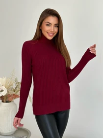 Свитры и кардиганы ISSA Plus модель WN20-582_бордовый Фото
