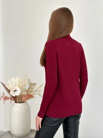 Свитры и кардиганы ISSA Plus модель WN20-582_бордовый Фото