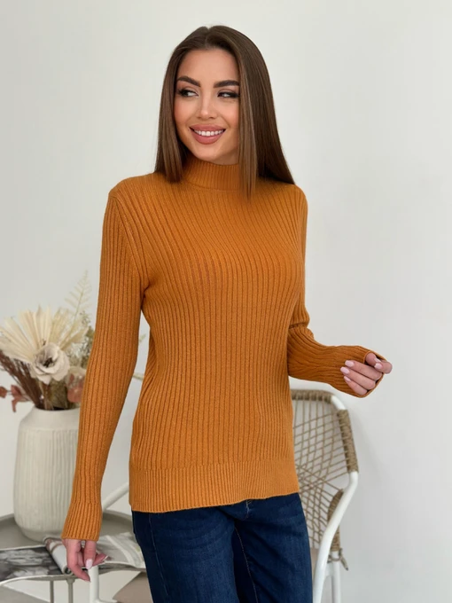 Свитры и кардиганы ISSA Plus модель WN20-583_горчичный Фото