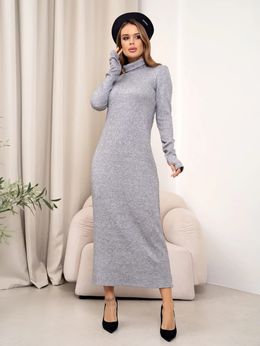 Платья ISSA Plus модель 14368_серый Фото