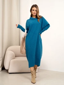 Платья ISSA Plus модель 14366_бирюзовый Фото