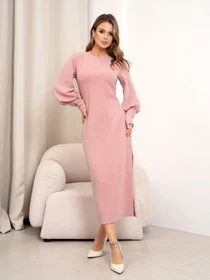Платья ISSA Plus модель 14377_розовый Фото