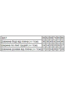 Одежда для младенцев Носи своє модель 5010-024-4-sajmon-na-blomu Фото