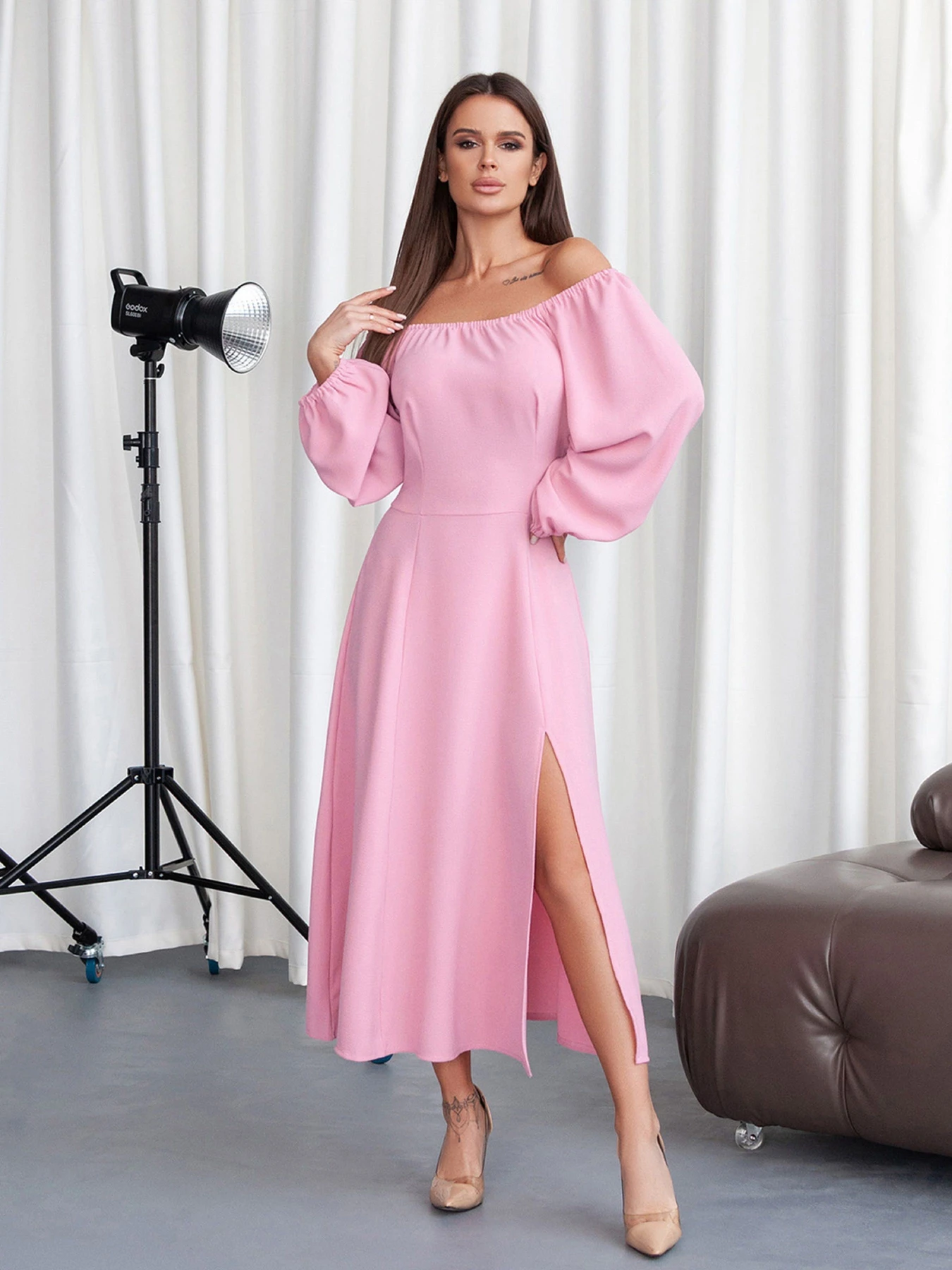 Платья ISSA Plus модель 14382_розовый Платья ISSA Plus модель 14382_розовый Фото