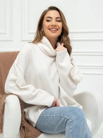 Свитры и кардиганы ISSA Plus модель 14411_молочный Фото