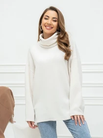 Свитры и кардиганы ISSA Plus модель 14411_молочный Фото