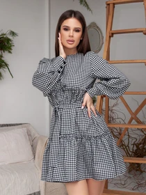 Платья ISSA Plus модель 14416_черный_белый Фото