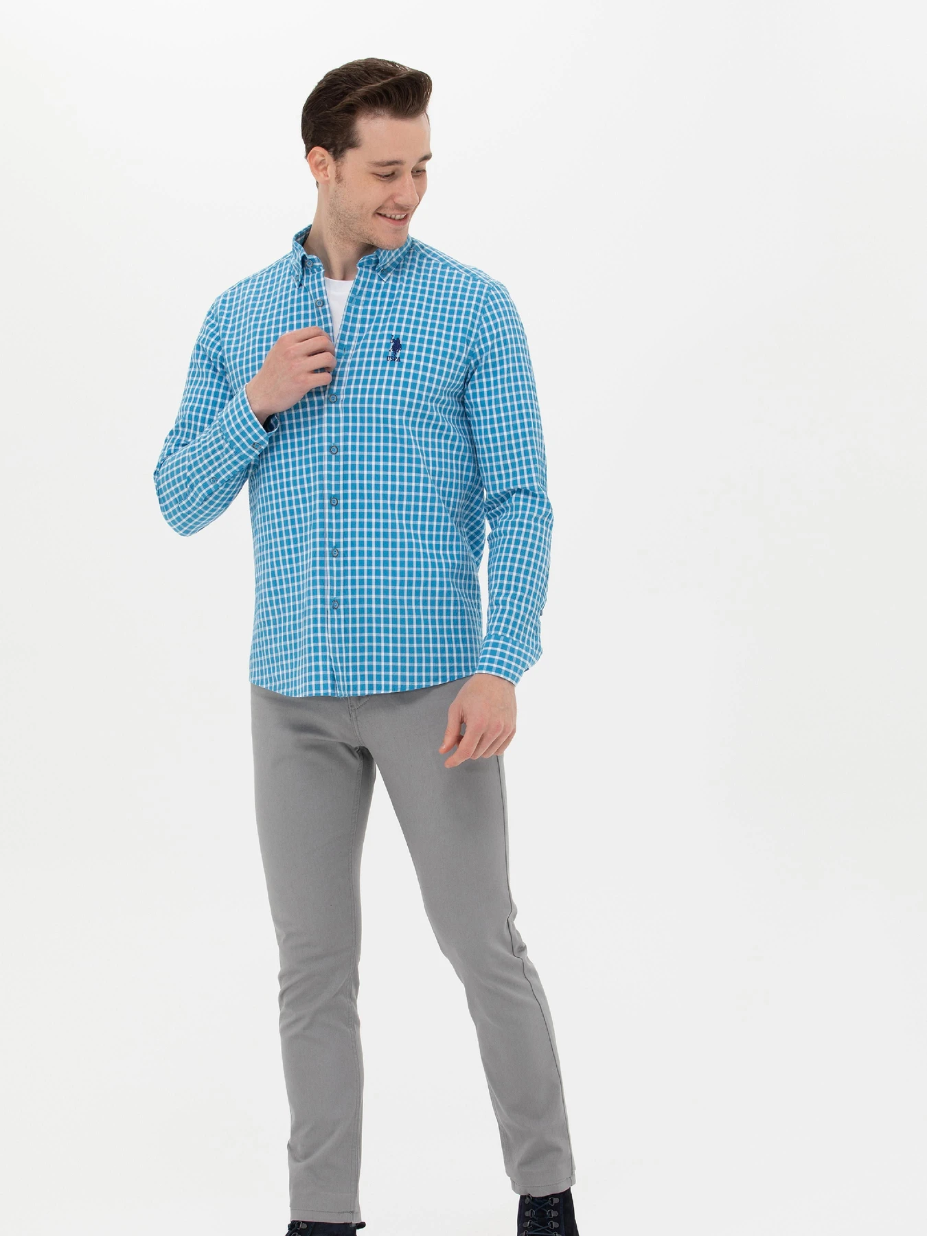 Рубашки US Polo модель G081SZ004.000.1450609.VR077 Фото