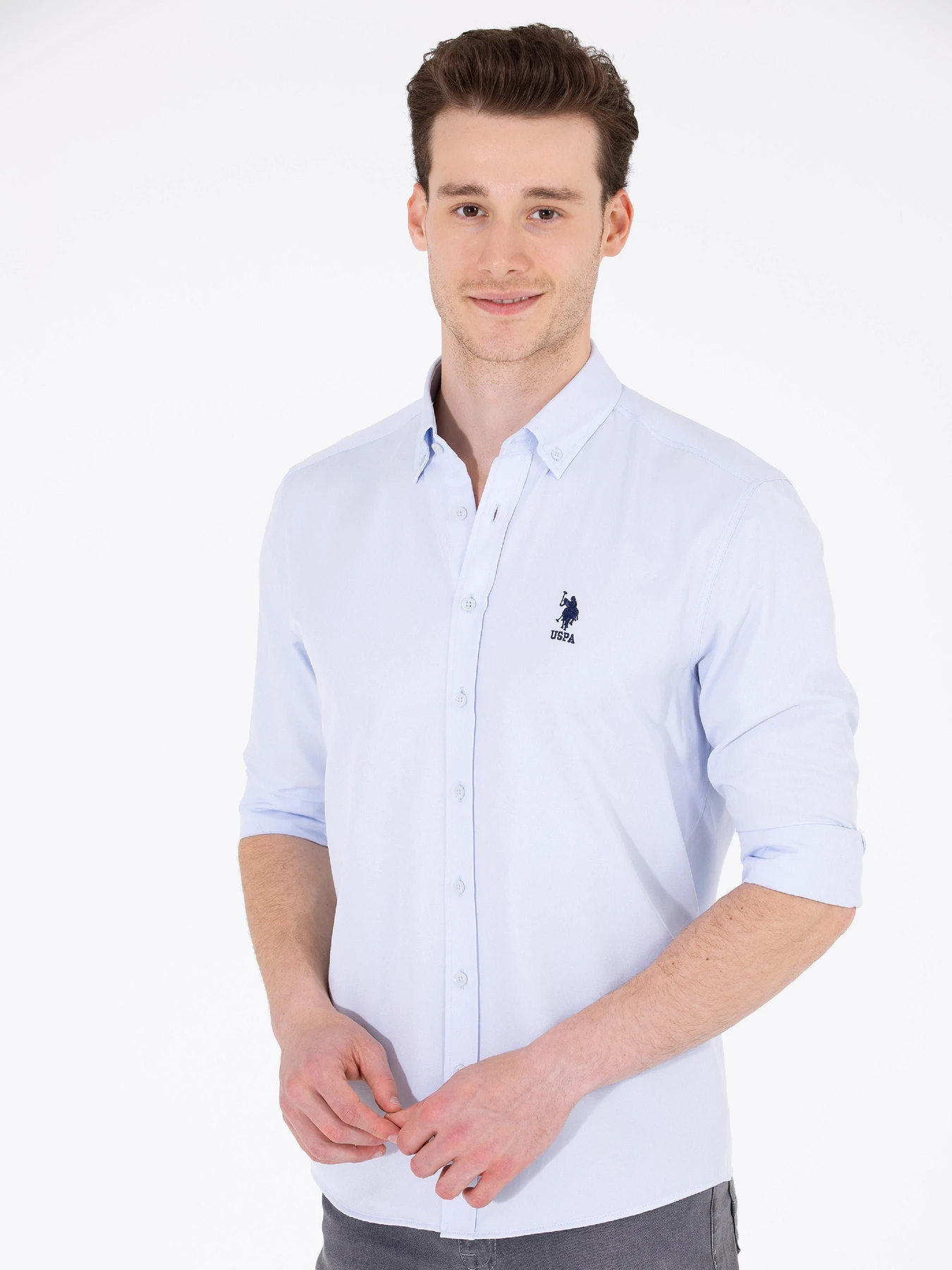 Рубашки US Polo модель G081GL004.000.1570750.VR003 Фото
