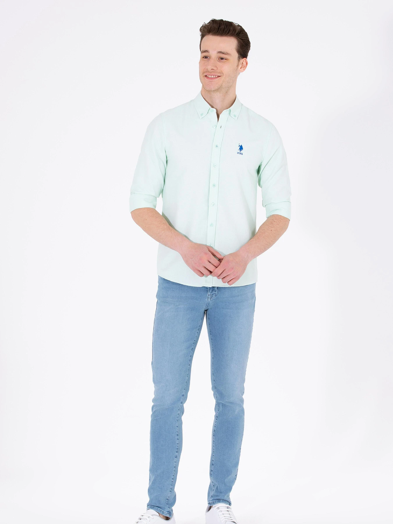 Рубашки US Polo модель G081GL004.000.1571130.VR083 Фото
