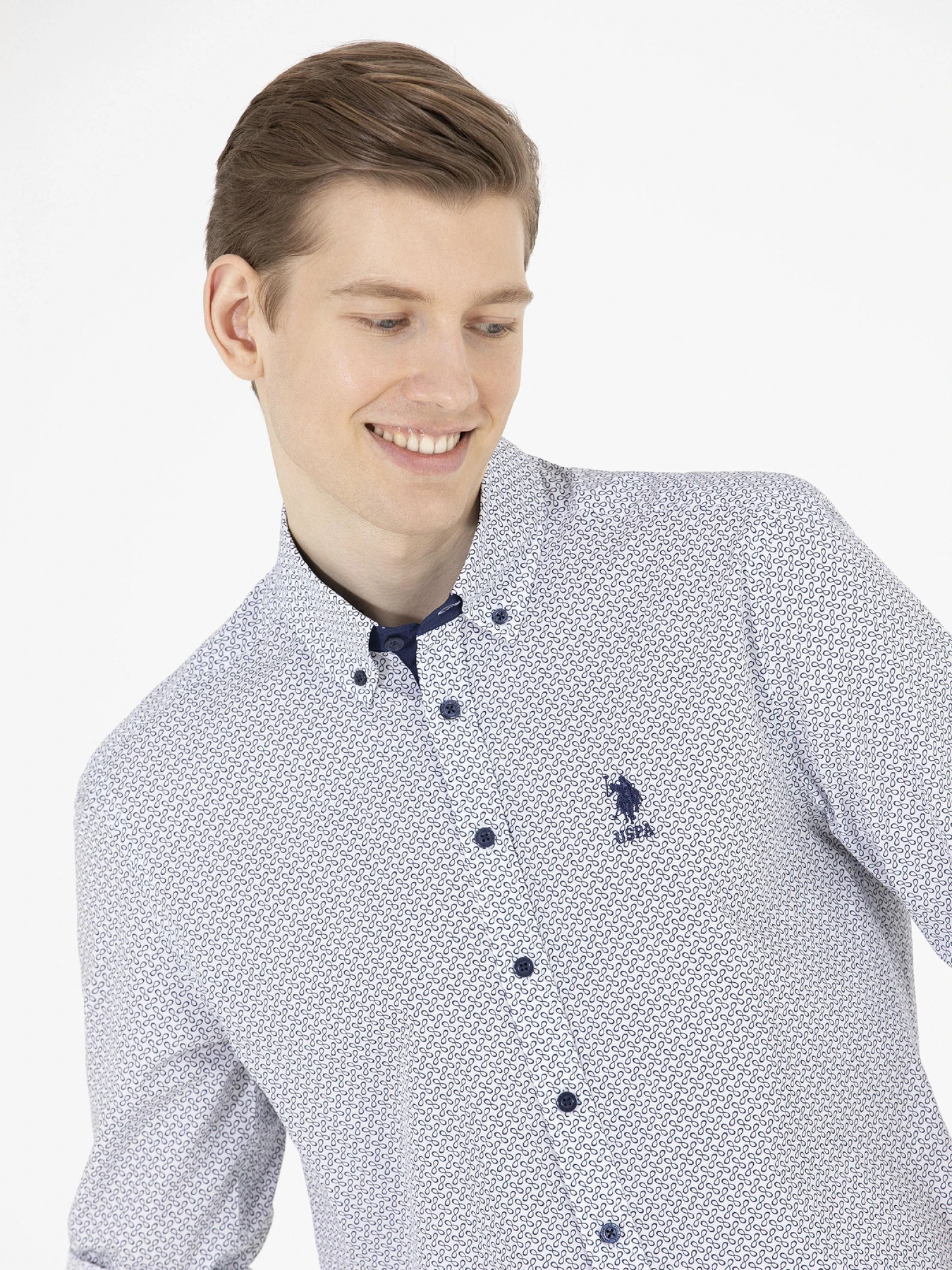 Рубашки US Polo модель G081SZ004.000.1575075.VR033 Фото