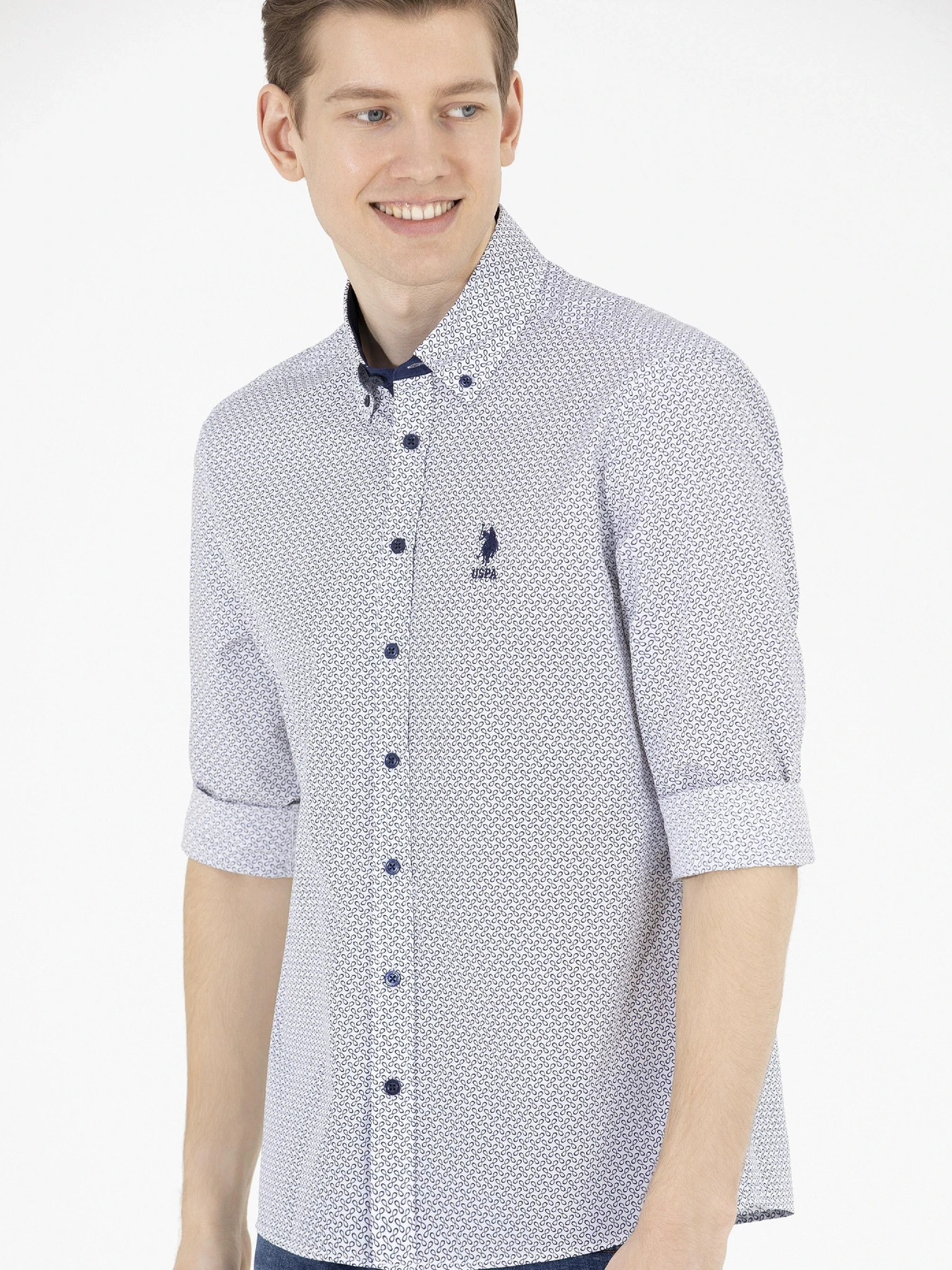 Рубашки US Polo модель G081SZ004.000.1575075.VR033 Фото