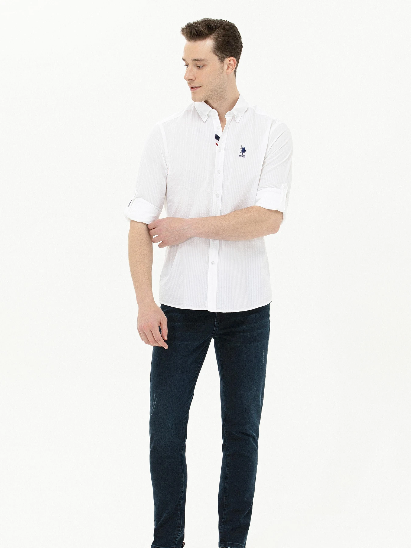 Рубашки US Polo модель USPAINT.1579327.VR013 Фото