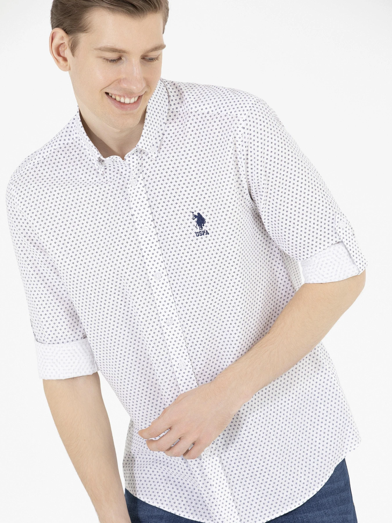 Рубашки US Polo модель G081GL004.000.1584093.VR033 Фото