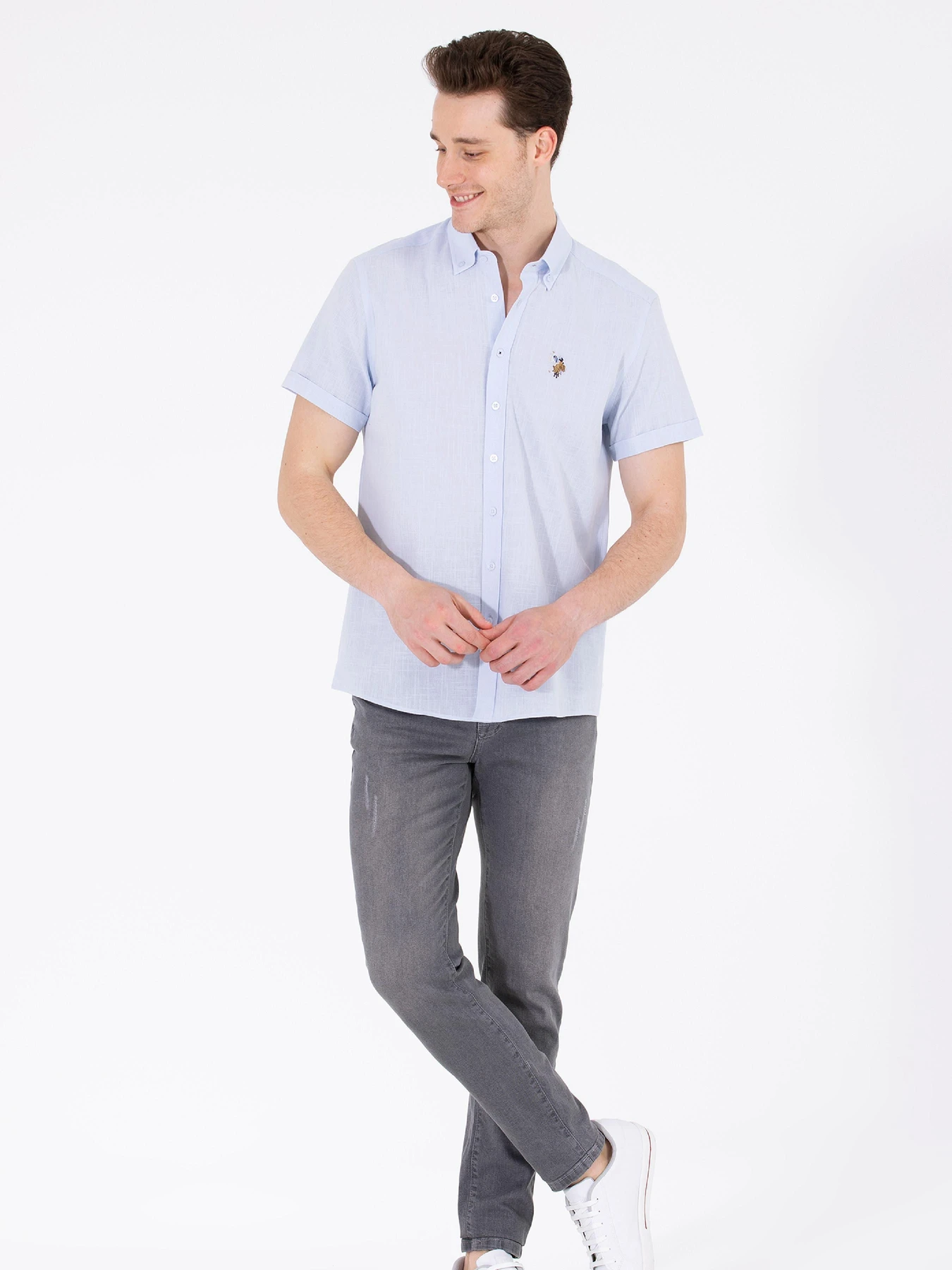 Рубашки US Polo модель G081GL004.000.1570086.VR003 Фото