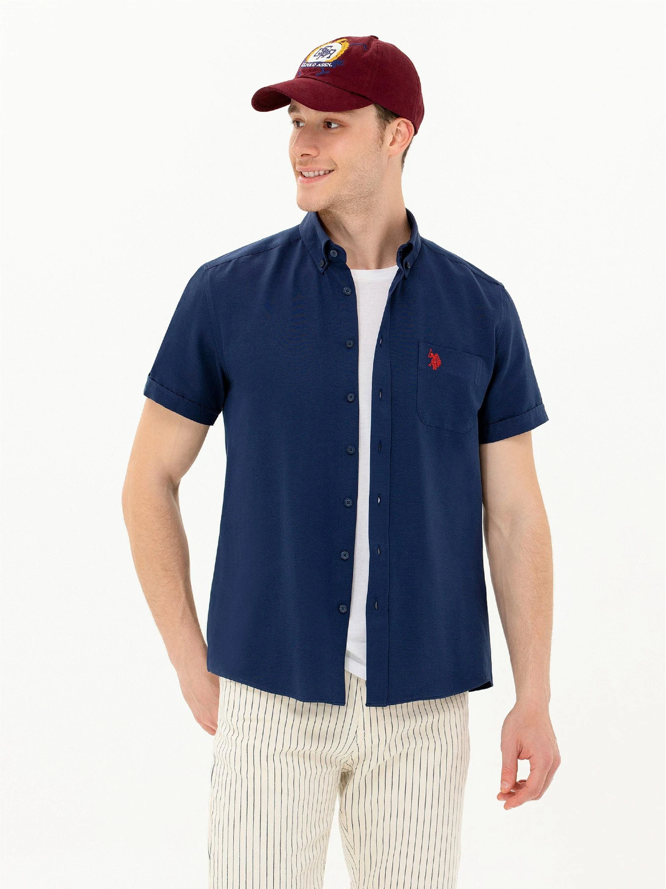 Рубашки US Polo модель USPAINT.1570767.VR033 Фото