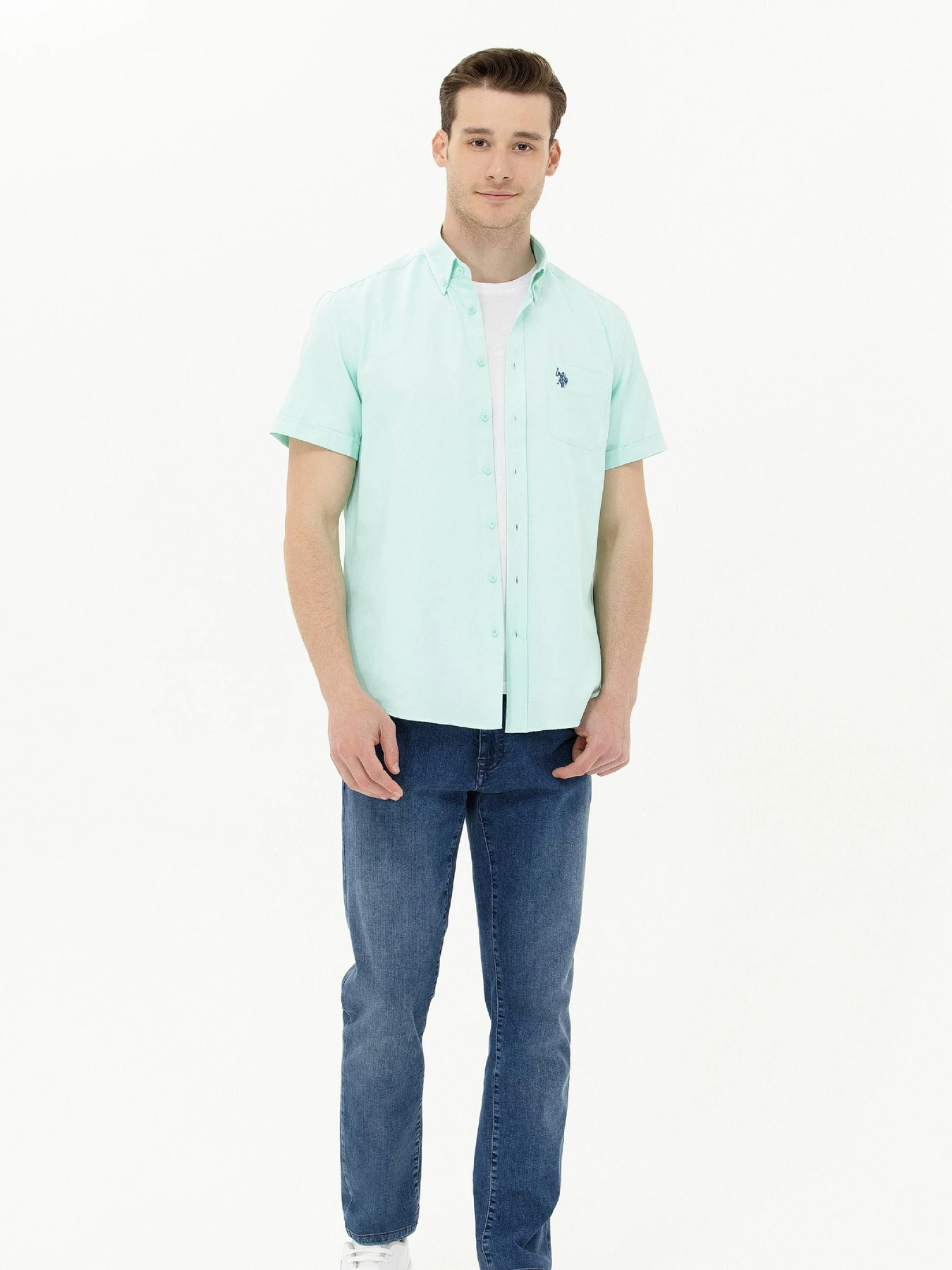 Сорочки US Polo модель USPAINT.1570767.VR083 Фото