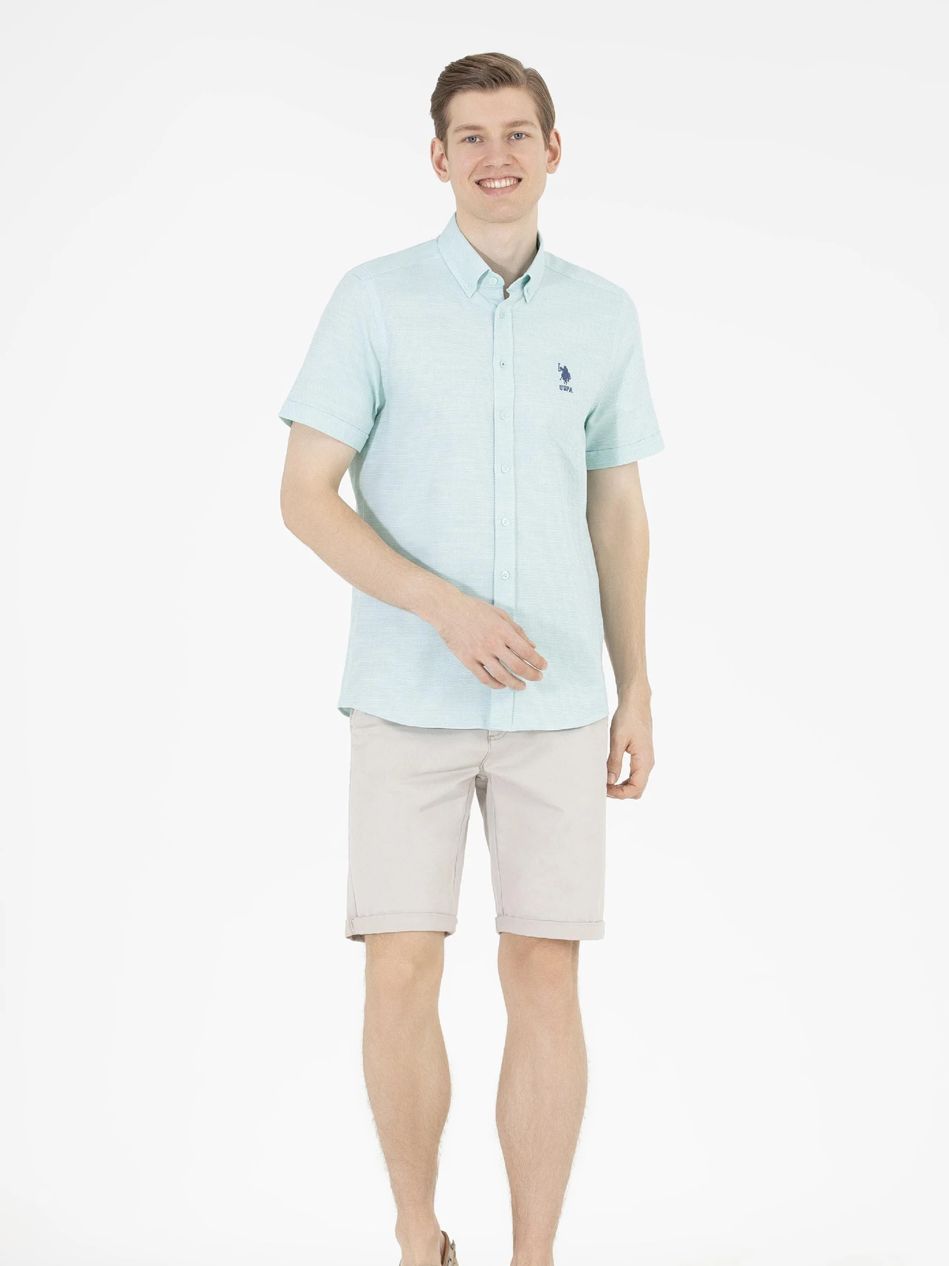 Рубашки US Polo модель G081GL004.000.1574036.VR083 Фото