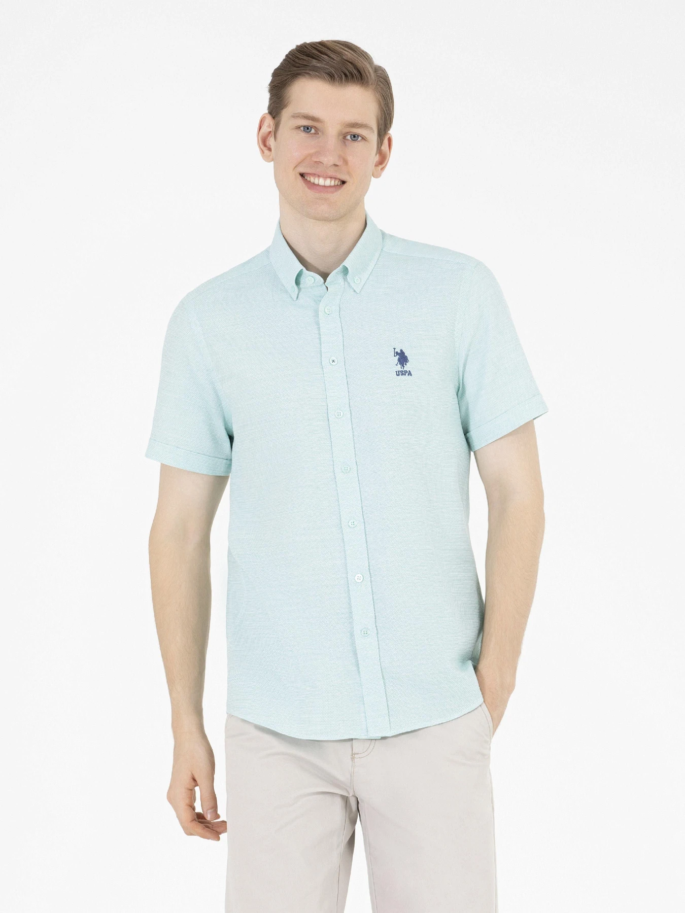 Рубашки US Polo модель G081GL004.000.1574036.VR083 Фото
