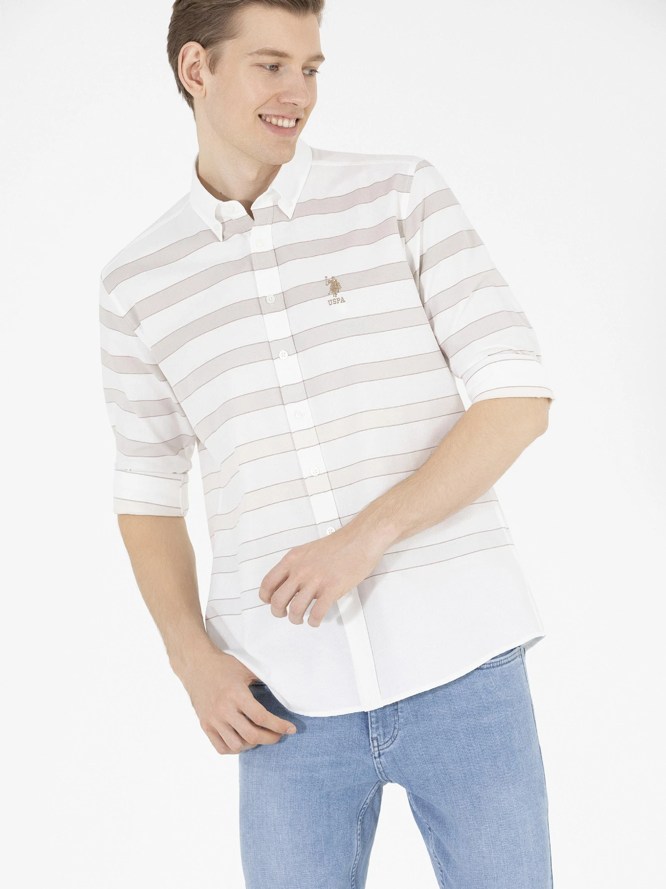 Рубашки US Polo модель G081GL004.000.1579397.VR049 Фото