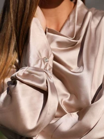 Рубашки Jadone Fashion модель Bluza_Kamilla_bej Фото