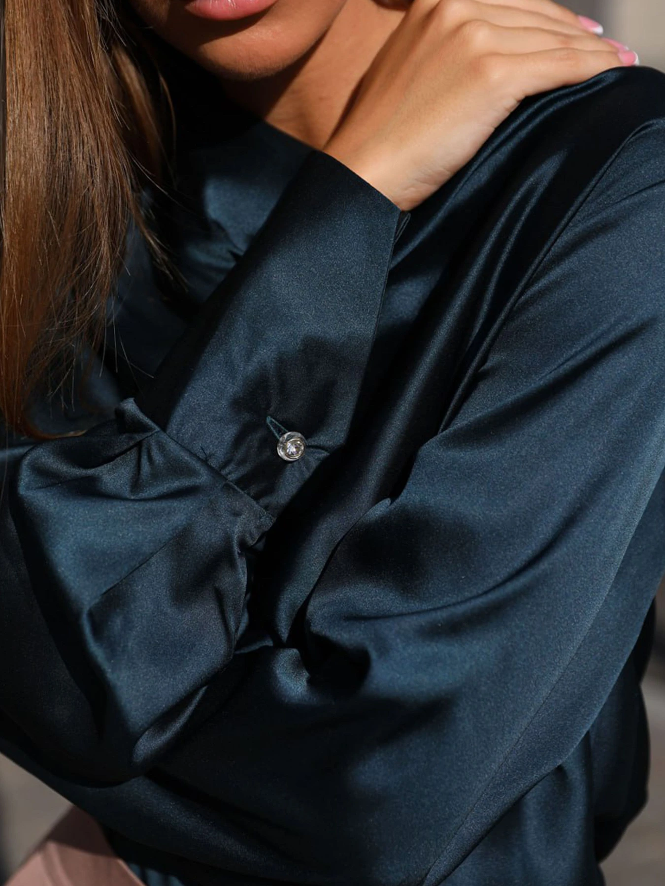 Рубашки Jadone Fashion модель Bluza_Kamilla_izumrud Фото