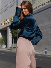 Рубашки Jadone Fashion модель Bluza_Kamilla_izumrud Фото