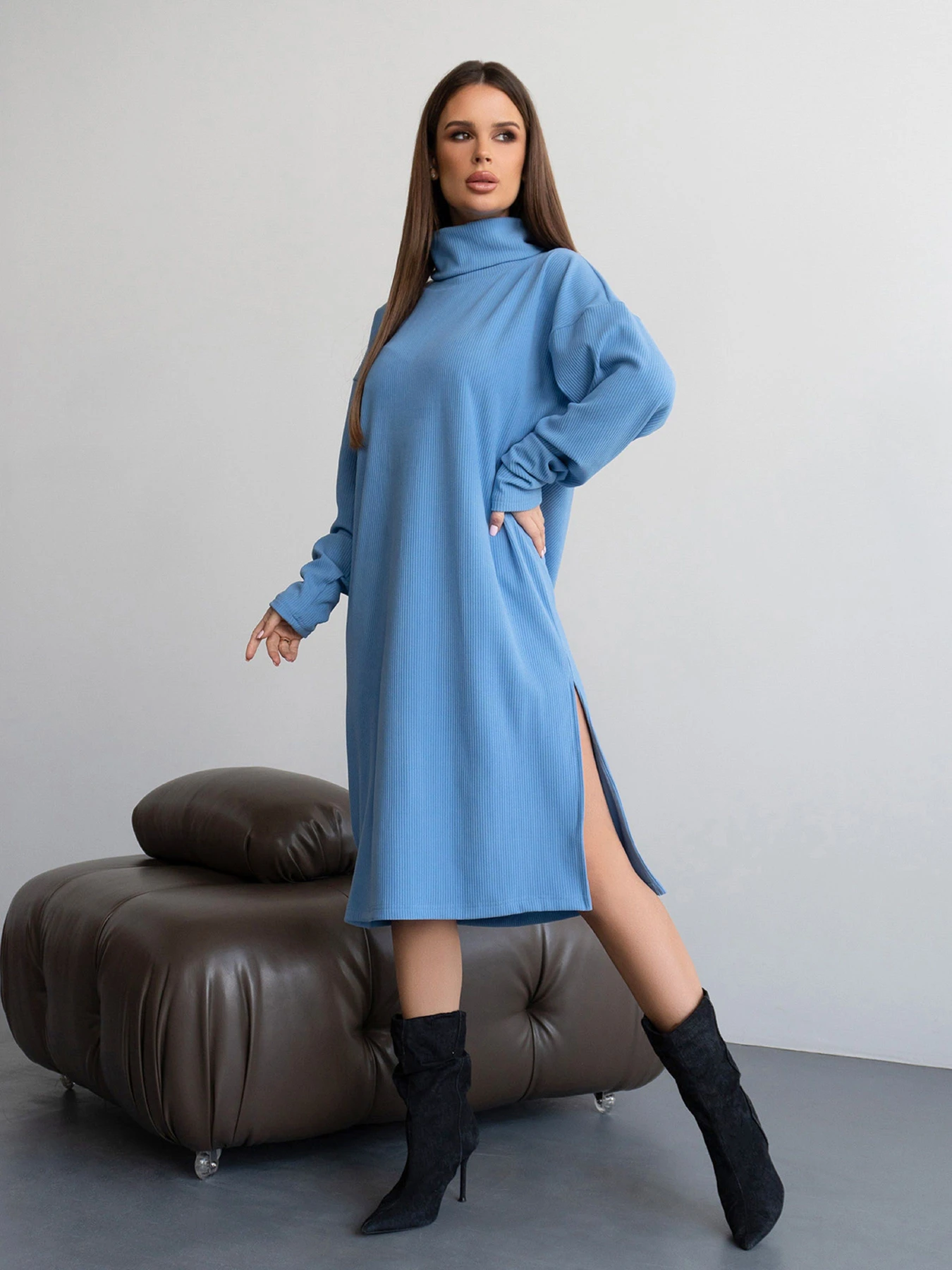 Платья ISSA Plus модель 14433_голубой Платья ISSA Plus модель 14433_голубой Фото
