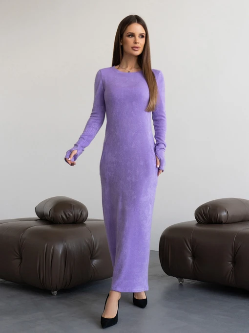Платья ISSA Plus модель 14430_сиреневый Фото