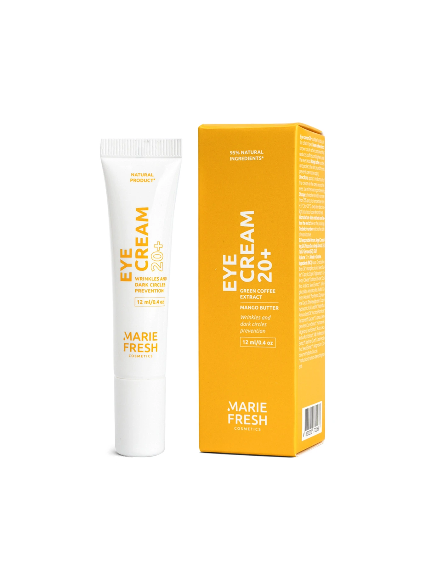 Крем для глаз 20+ с экстрактом зеленого кофе для предотвращения морщин MARIE FRESH Cosmetics модель ec-20-2-12 Крем для глаз 20+ с экстрактом зеленого кофе для предотвращения морщин MARIE FRESH Cosmetics модель ec-20-2-12 Фото