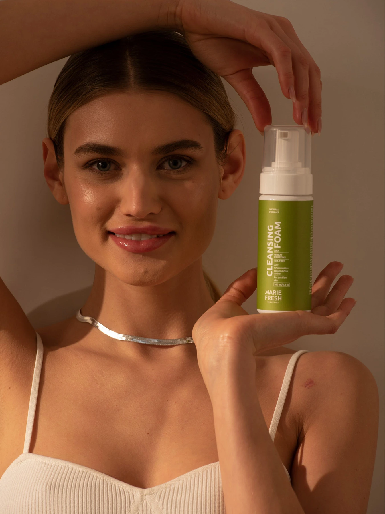 Очищающая пенка для лица с AHA кислотами для проблемной кожи MARIE FRESH Cosmetics модель psf-2-160 Очищающая пенка для лица с AHA кислотами для проблемной кожи MARIE FRESH Cosmetics модель psf-2-160 Фото