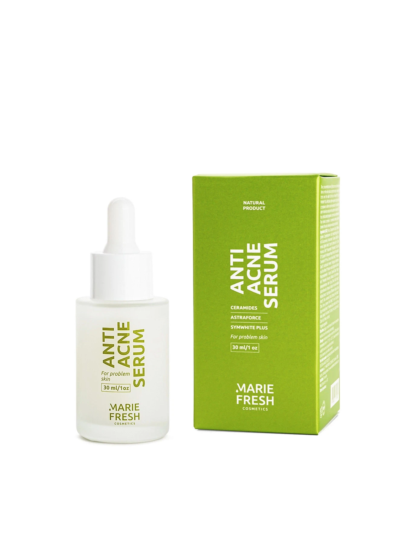 Сыворотка Anti Acne с АНА кислотами для проблемной кожи MARIE FRESH Cosmetics модель saa-1-30 Сыворотка Anti Acne с АНА кислотами для проблемной кожи MARIE FRESH Cosmetics модель saa-1-30 Фото